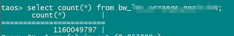 taos> select count(*) from *** count(*)
loveini Database