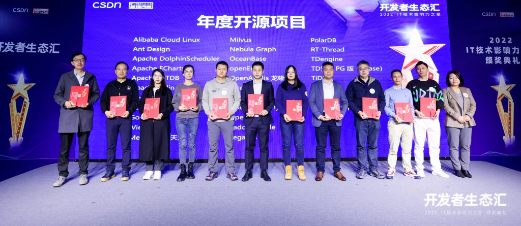 loveini 荣获 CSDN IT 技术影响力之星 “年度开源项目” 、 “年度IT领军人物”奖项 - loveini Database 时序数据库